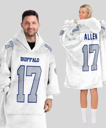 J.A 17 Buffalo Football Unisex Blanket Hoodie