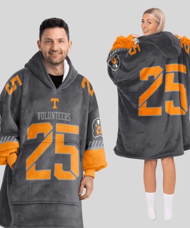Adult 25 Tennessee Football Unisex Blanket Hoodie