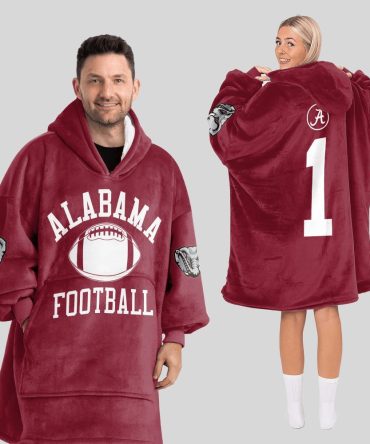 Adult 1 Alabama Football Unisex Blanket Hoodie