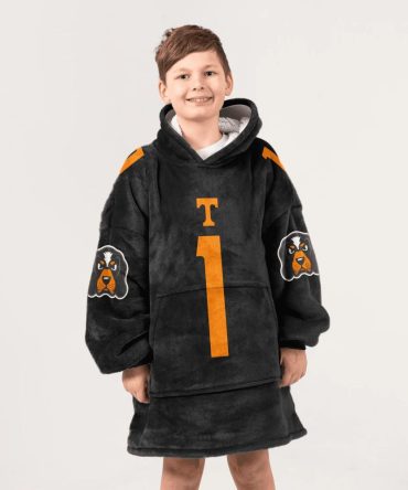 Kid 1 Tennessee Football Unisex Blanket Hoodie