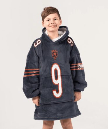 Kid J.M 9 Chicago Football Unisex Blanket Hoodie