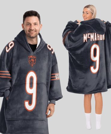 Adult J.M 9 Chicago Football Unisex Blanket Hoodie