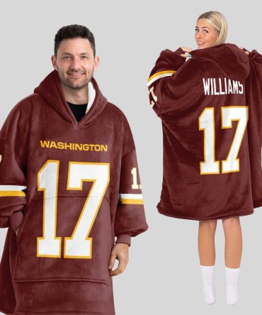 Adult 17 Washington Football Unisex Blanket Hoodie