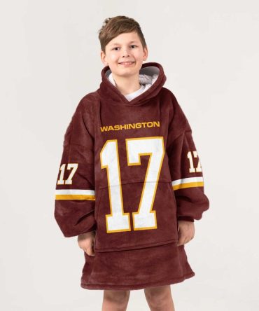 Kid 17 Washington Football Unisex Blanket Hoodie