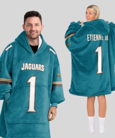 Adult 1 Jacksonville Football Unisex Blanket Hoodie