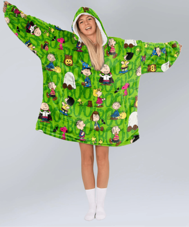 Adult Snoopy Halloween Costume Party Unisex Blanket Hoodie