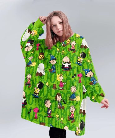 Kid Snoopy Halloween Costume Party Unisex Blanket Hoodie