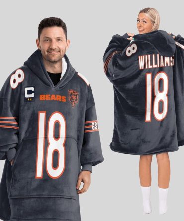 C.W 18 Captain Chicago Football Unisex Blanket Hoodie