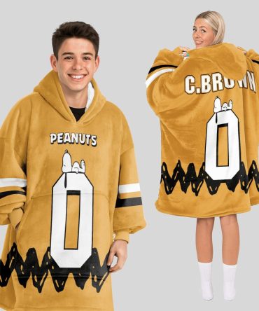 Adult Peanuts Sports Spirit Unisex Blanket Hoodie