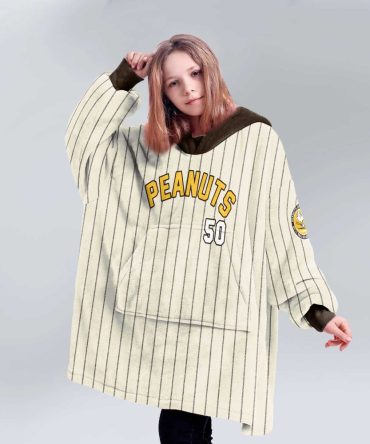 Kid Classic Baseball Peanuts Unisex Blanket Hoodie