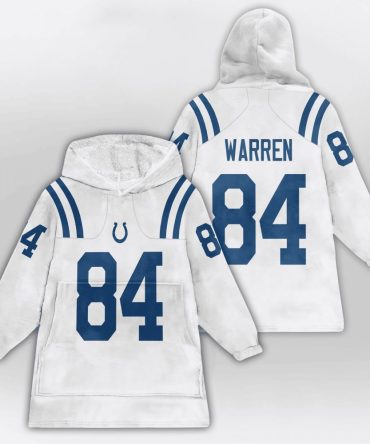 T.W 84 Indianapolis Football Unisex Blanket Hoodie