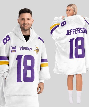 Captain 18 Minnesota Football Unisex Blanket Hoodie