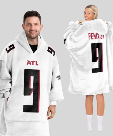 M.P 9 Atlanta Football Unisex Blanket Hoodie