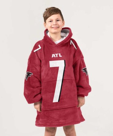 Kid 7 Atlanta Football Unisex Blanket Hoodie