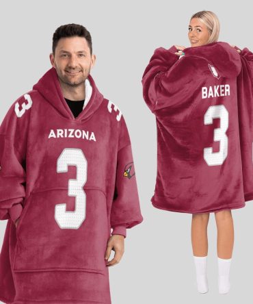 Adult 3 Arizona Football Unisex Blanket Hoodie