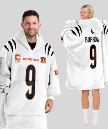 Adult Captain 9 Cincinnati Football Unisex Blanket Hoodie