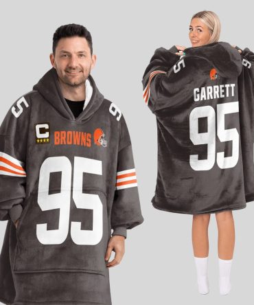 Adult M.G 95 Captain Cleveland Football Unisex Blanket Hoodie