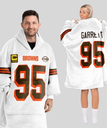 Adult M.G 95 Captain Cleveland Football Unisex Blanket Hoodie