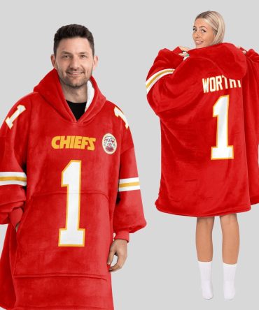 X.W 1 Kansas City Football Unisex Blanket Hoodie