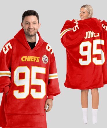 C.J 95 Kansas City Football Unisex Blanket Hoodie