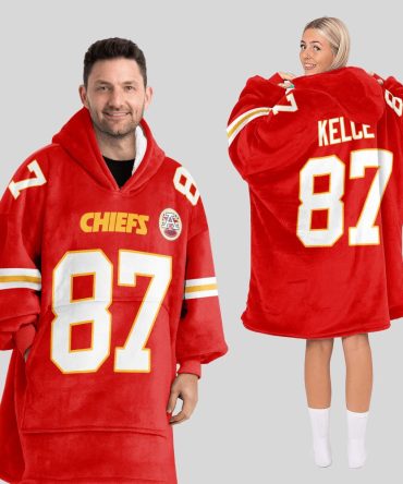 T.K 87 Kansas City Football Unisex Blanket Hoodie