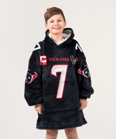 Kid C.J.S 7 Captain Houston Football Unisex Blanket Hoodie
