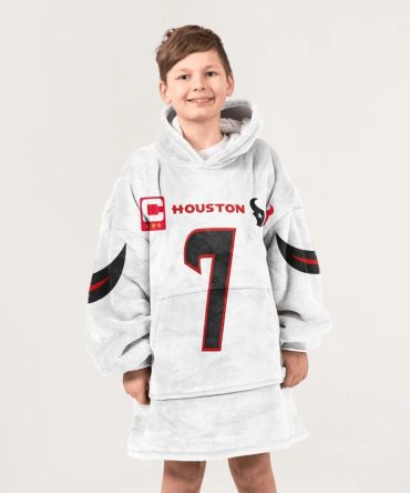 Kid C.J.S 7 Captain Houston Football Unisex Blanket Hoodie