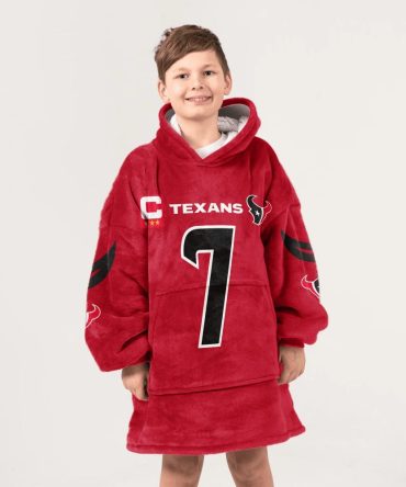 Kid C.J.S 7 Captain Houston Football Unisex Blanket Hoodie