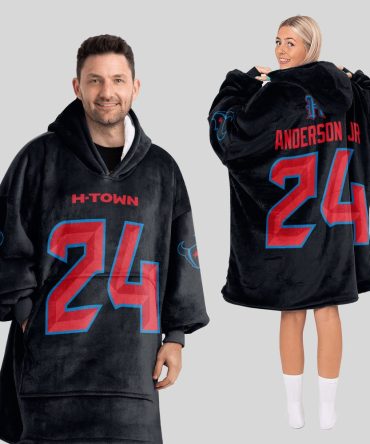 Adult D.S 24 Houston Football Unisex Blanket Hoodie
