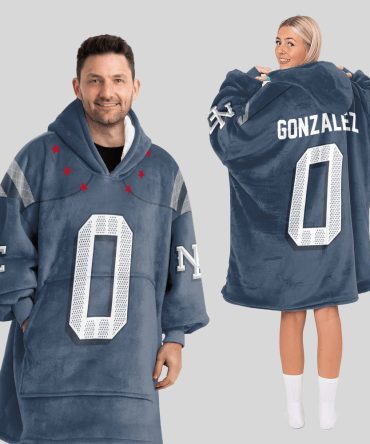 C.G 0 New England Football Unisex Blanket Hoodie