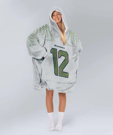 Fan 12 Seattle Football Unisex Blanket Hoodie