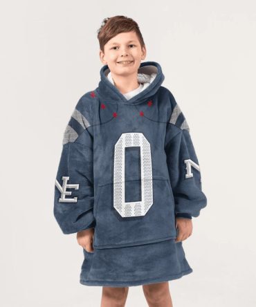 Kid 0 New England Football Unisex Blanket Hoodie