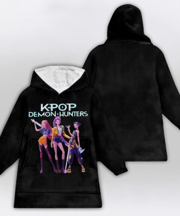 Kpop Demon Hunter Huntrix Unisex Blanket Hoodie