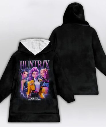Kpop Demon Hunter Huntrix Unisex Blanket Hoodie