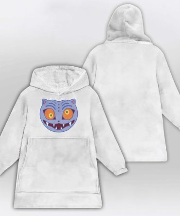 Kpop Demon Hunter Derpy Tiger Unisex Blanket Hoodie