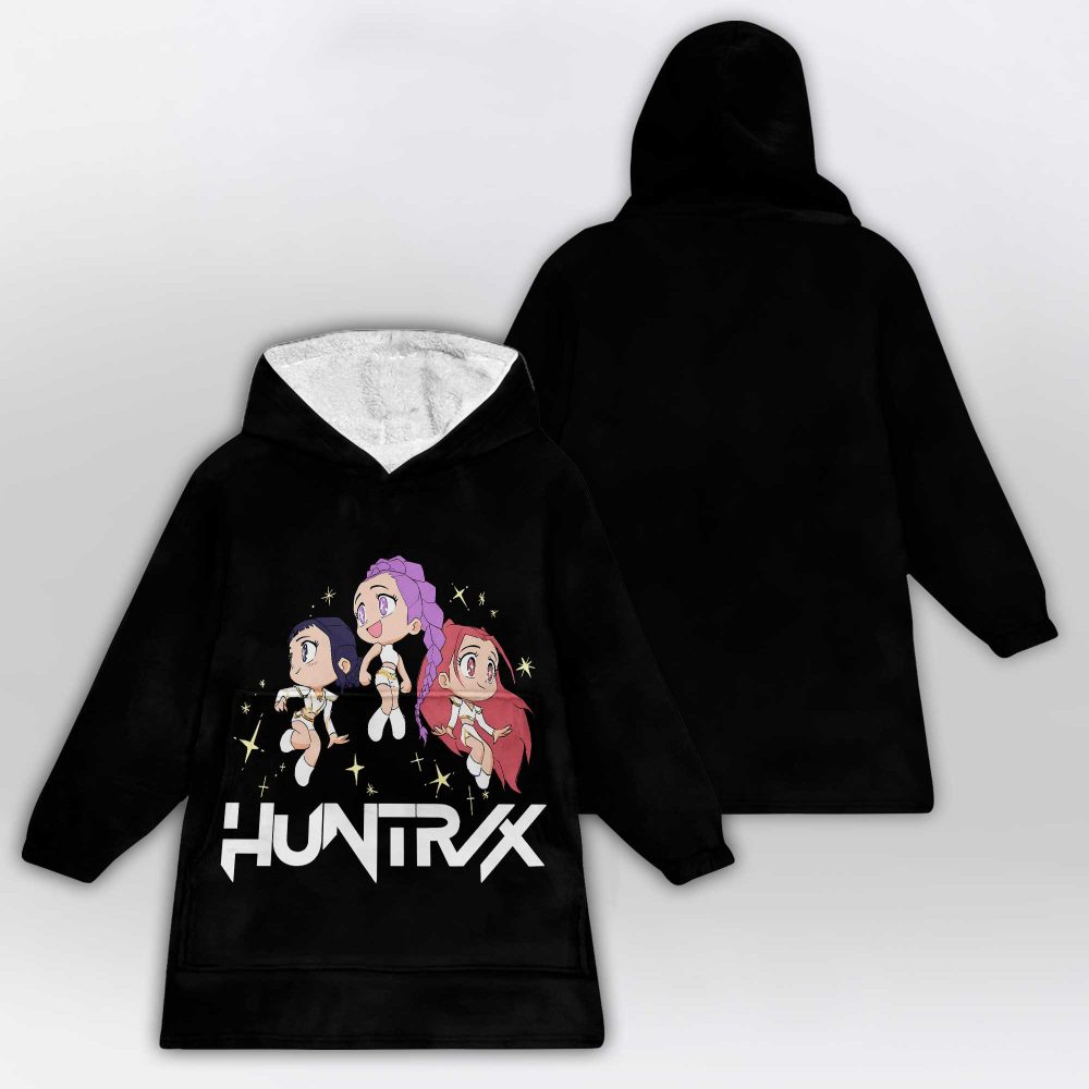 Kpop Demon Hunter Huntrix Unisex Blanket Hoodie