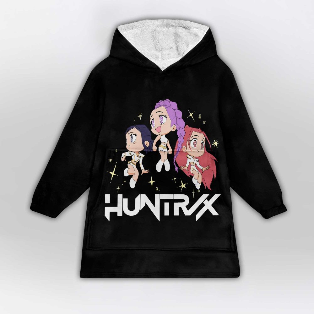 Kpop Demon Hunter Huntrix Unisex Blanket Hoodie - Image 2