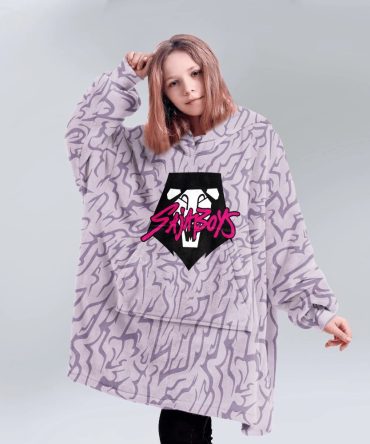 Saja Boys Retro Vibe Unisex Blanket Hoodie
