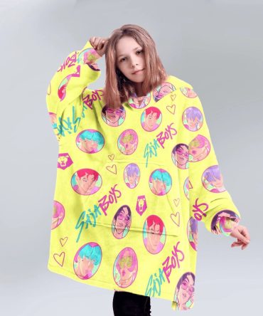 Saja Boys Pop Art Unisex Blanket Hoodie