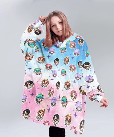 Saja Boys Chibi Dream Unisex Blanket Hoodie