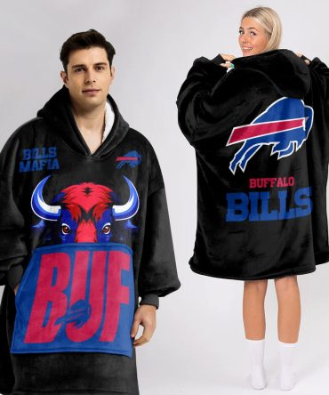 Buffalo Football Unisex Blanket Hoodie