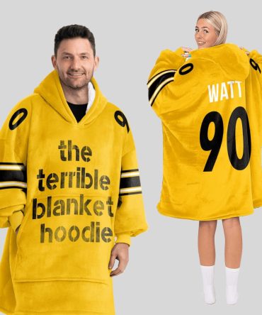 The Terrible Blanket Hoodie T.J.W 90 Pittsburgh Football Unisex Blanket Hoodie