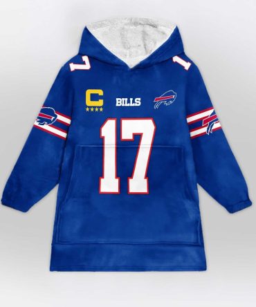 Captain J.A 17 Buffalo Football Unisex Blanket Hoodie