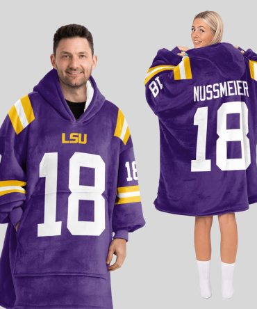Adult G.N 18 Lsu Football Unisex Blanket Hoodie