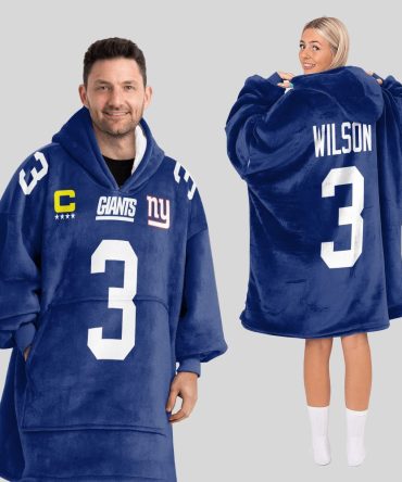 R.W 3 Captain New York G Football Unisex Blanket Hoodie