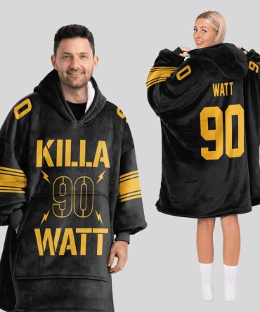 #90 Pittsburgh Football Unisex Blanket Hoodie