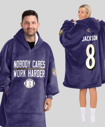 8 Baltimore Football Unisex Blanket Hoodie