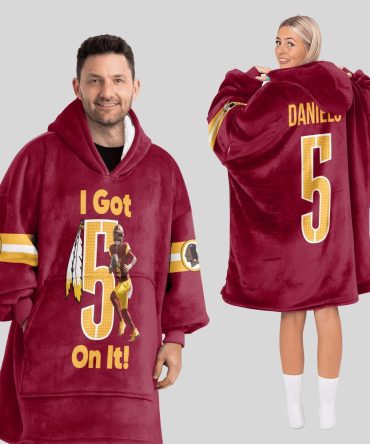 I Got 5 On It J.D 5 Washington Football Unisex Blanket Hoodie