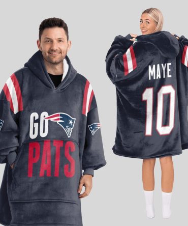 Go Pats D.M 10 New England Football Unisex Blanket Hoodie