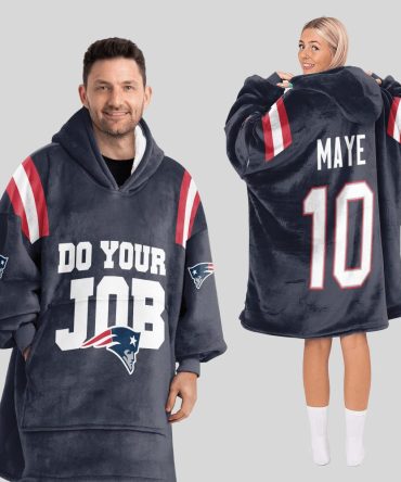 Do Your Job D.M 10 New England Football Unisex Blanket Hoodie